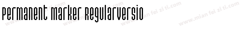 Permanent Marker RegularVersion 10字体转换